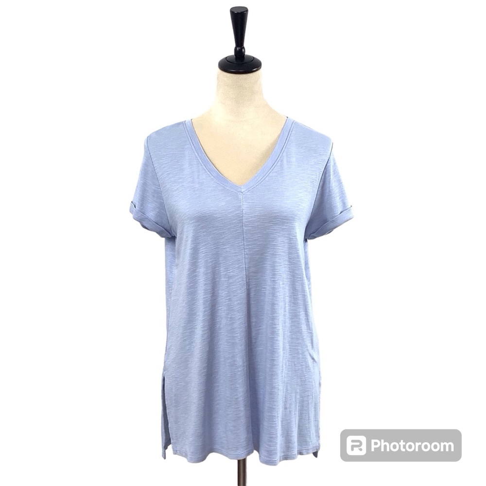 J Jill | Pima Cotton Short Sleeve V-Neck Tee
